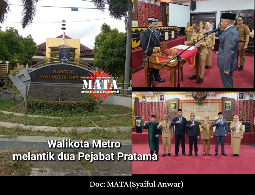 Walikota Metro melantik dua Pejabat Pratama