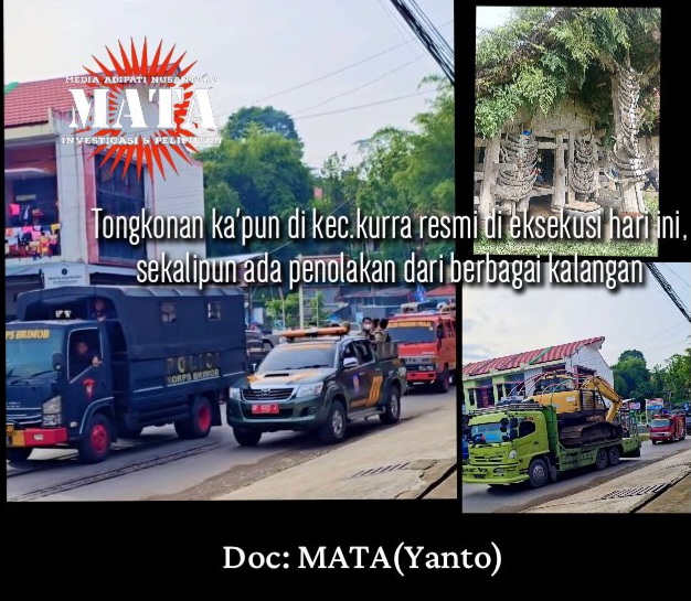 Tongkonan ka’pun di kec.kurra resmi di eksekusi hari ini, sekalipun ada penolakan dari berbagai kalangan