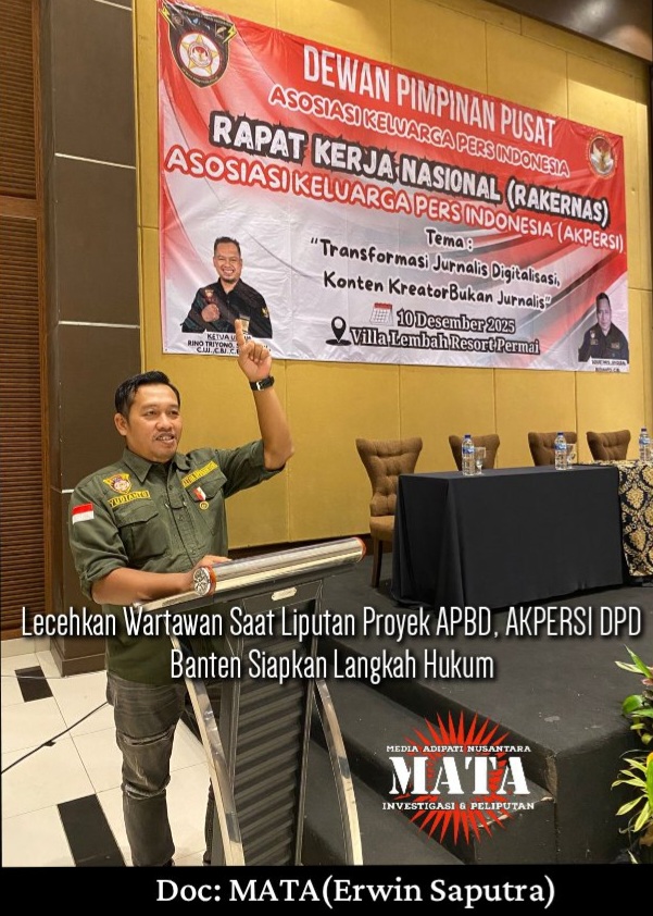 Lecehkan Wartawan Saat Liputan Proyek APBD, AKPERSI DPD Banten Siapkan Langkah Hukum
