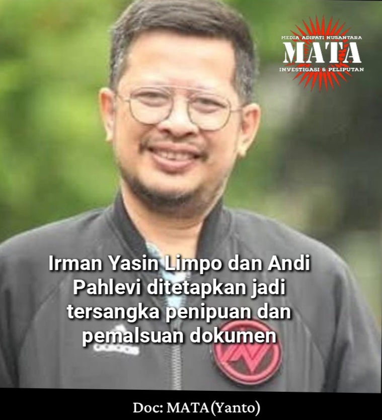 Irman Yasin Limpo dan Andi Pahlevi ditetapkan jadi tersangka penipuan dan pemalsuan dokumen