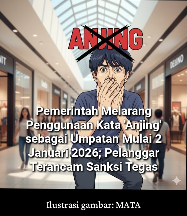 Pemerintah Melarang Penggunaan Kata ‘Anjing’ sebagai Umpatan Mulai 2 Januari 2026; Pelanggar Terancam Sanksi Tegas