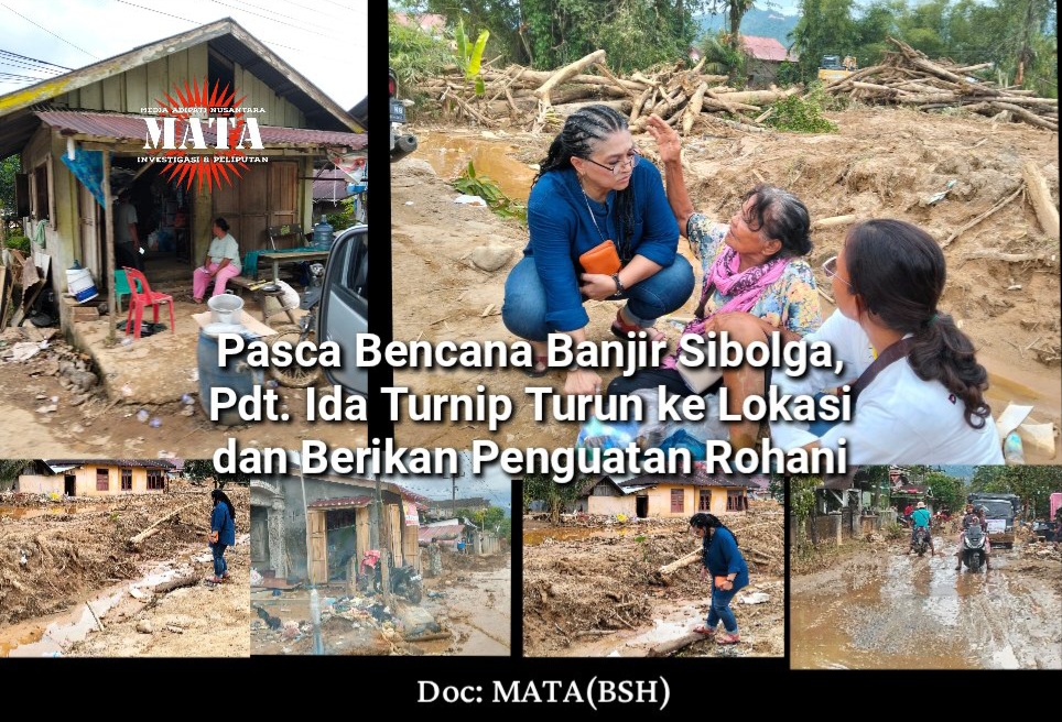 Pasca Bencana Banjir Sibolga, Pdt. Ida Turnip Turun ke Lokasi dan Berikan Penguatan Rohani