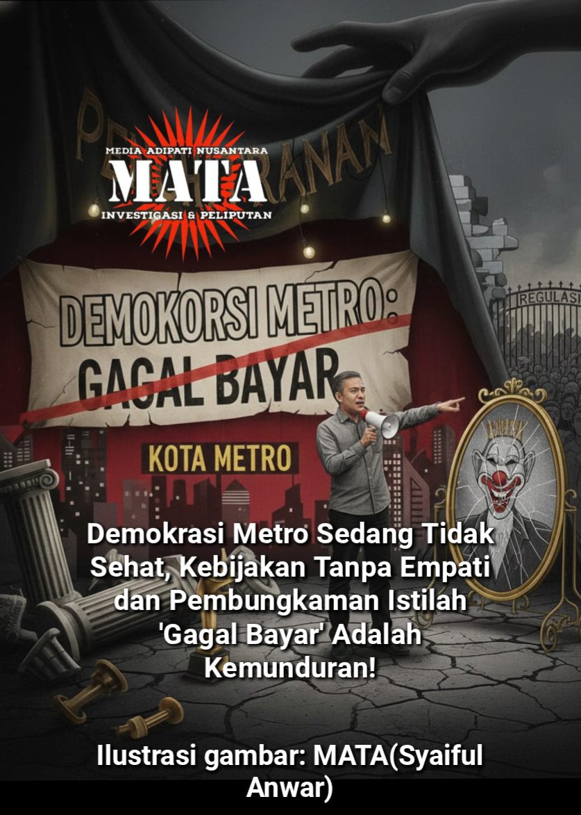 Demokrasi Metro Sedang Tidak Sehat, Kebijakan Tanpa Empati dan Pembungkaman Istilah ‘Gagal Bayar’ Adalah Kemunduran!