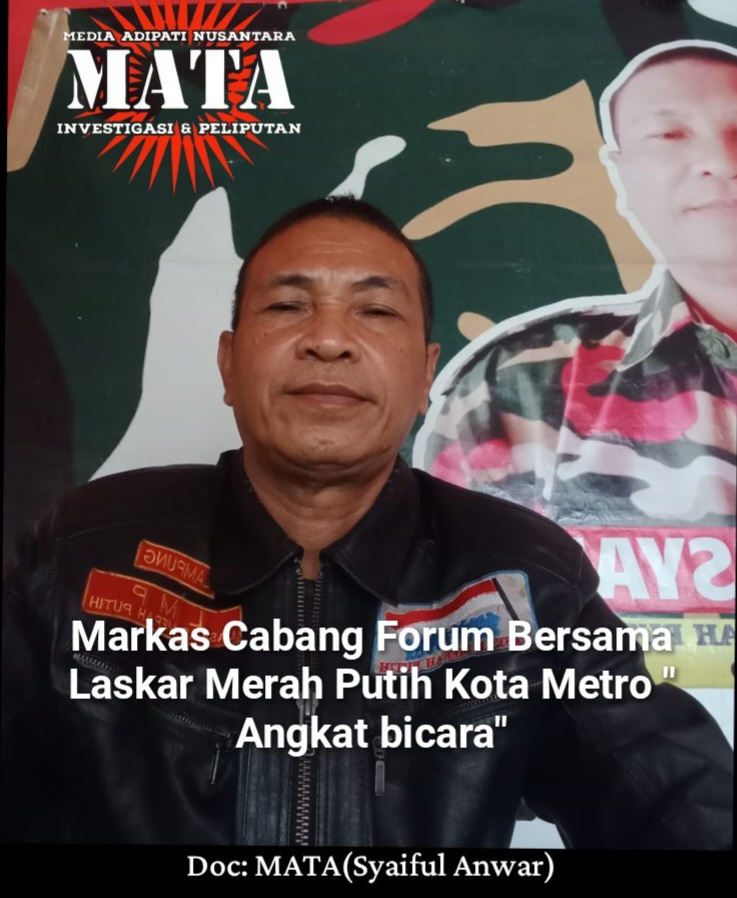 Markas Cabang Forum Bersama Laskar Merah Putih Kota Metro ” Angkat bicara”