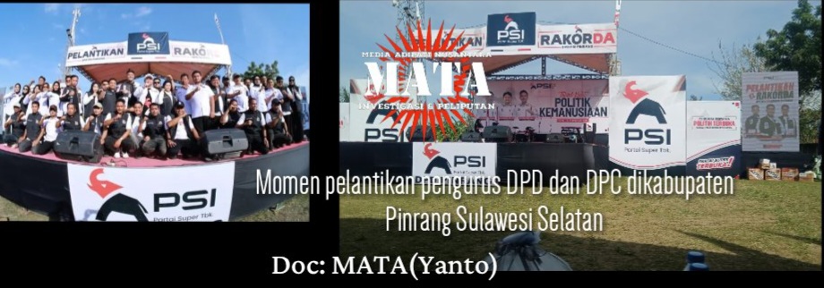 Momen pelantikan pengurus DPD dan DPC dikabupaten Pinrang Sulawesi Selatan
