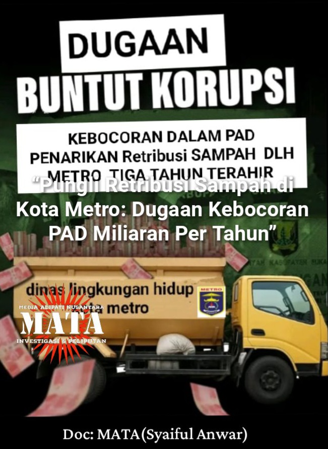 “Pungli Retribusi Sampah di Kota Metro: Dugaan Kebocoran PAD Miliaran Per Tahun”