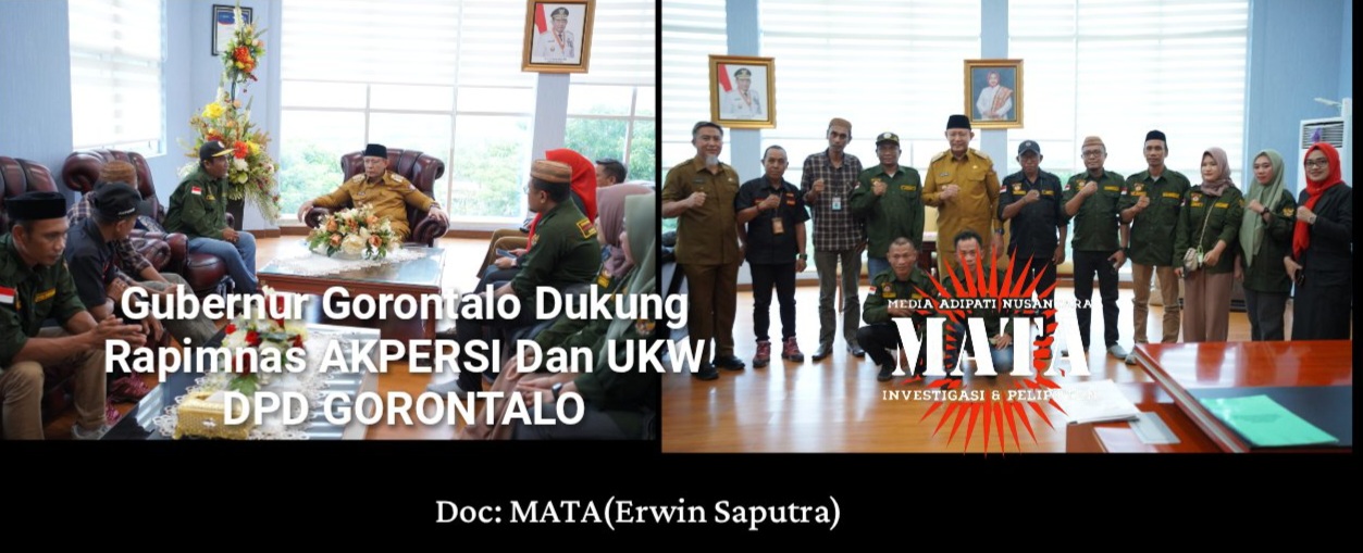 Gubernur Gorontalo Dukung Rapimnas AKPERSI Dan UKW DPD GORONTALO