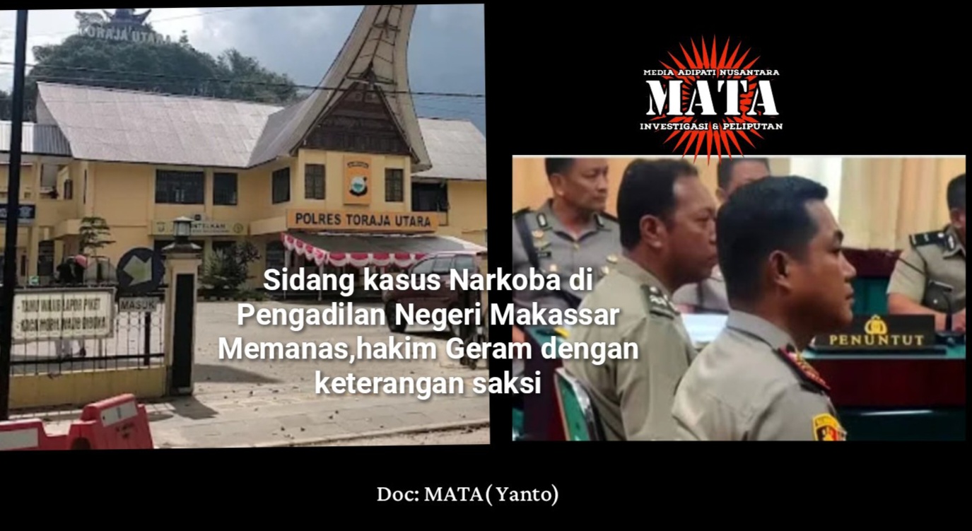 Sidang kasus Narkoba di Pengadilan Negeri Makassar Memanas,hakim Geram dengan keterangan saksi