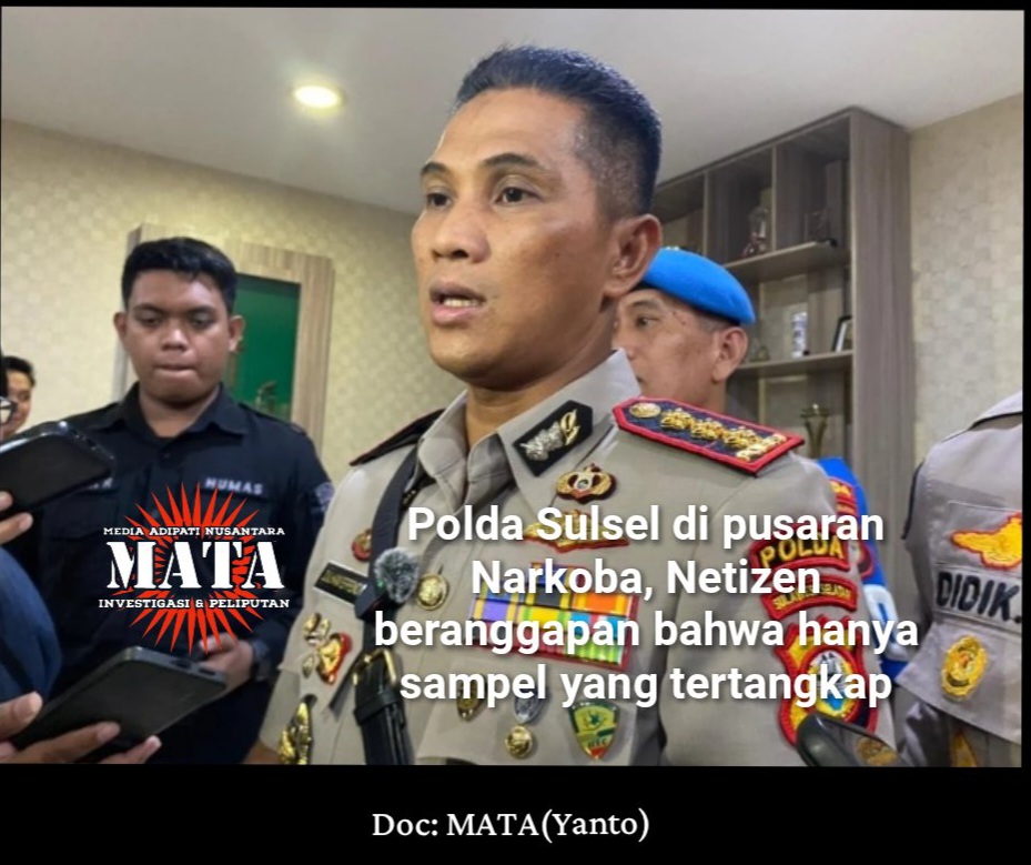 Polda Sulsel di pusaran Narkoba, Netizen beranggapan bahwa hanya sampel yang tertangkap