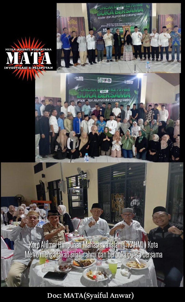 Korp Alumni Himpunan Mahasiswa Islam (  KAHMI ) Kota Metro mengadakan silaturahmi dan berbuka puasa bersama