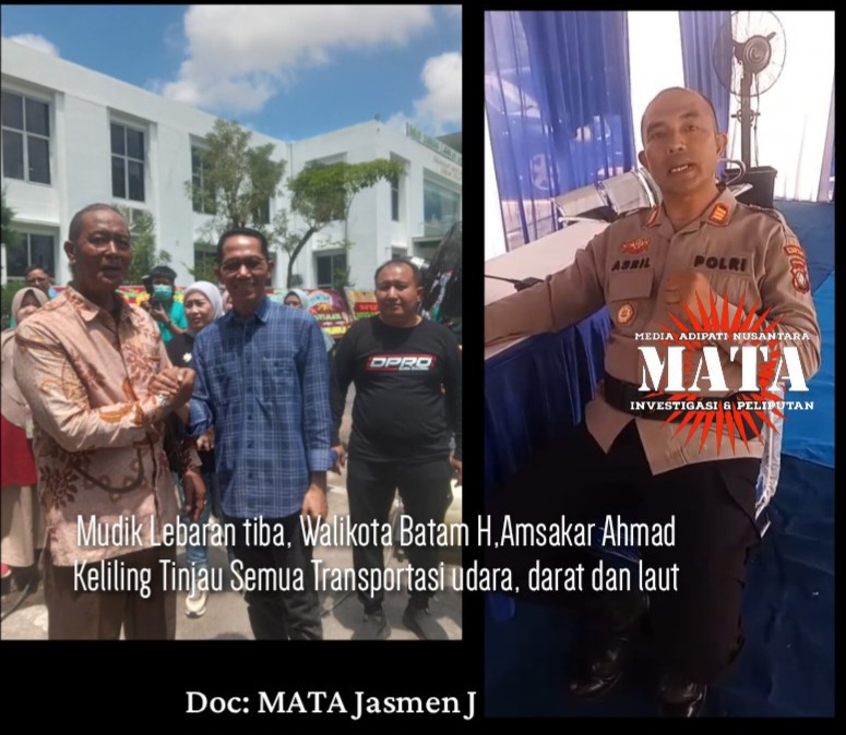 Mudik Lebaran tiba, Walikota Batam H,Amsakar Ahmad Keliling Tinjau Semua Transportasi udara, darat dan laut