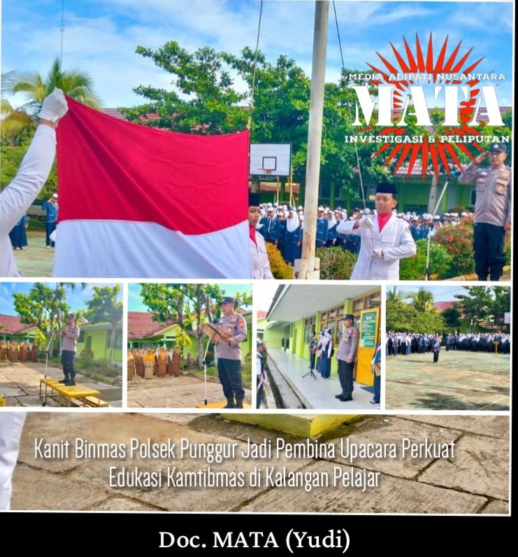 Kanit Binmas Polsek Punggur Jadi Pembina Upacara Perkuat Edukasi Kamtibmas di Kalangan Pelajar