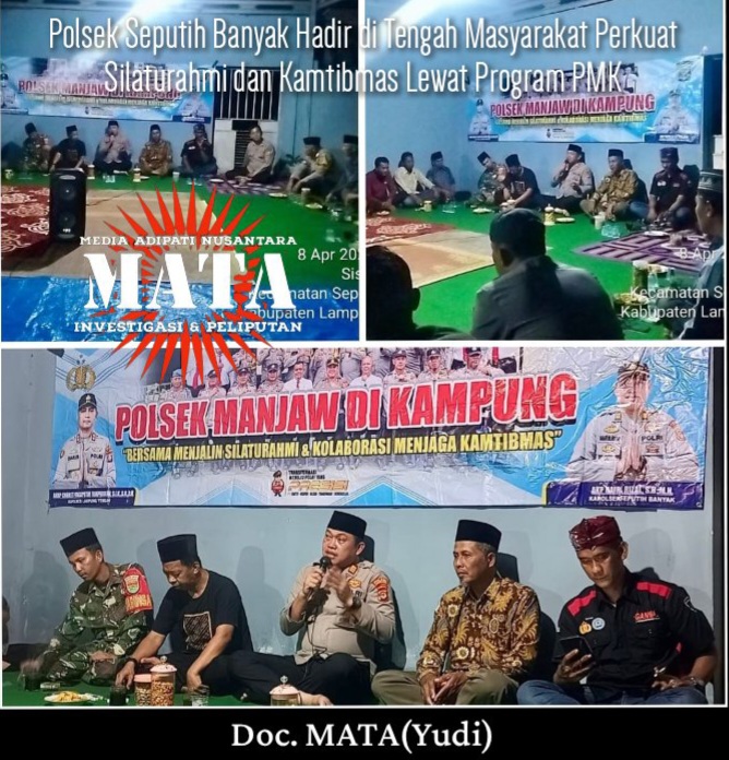 Polsek Seputih Banyak Hadir di Tengah Masyarakat Perkuat Silaturahmi dan Kamtibmas Lewat Program PMK