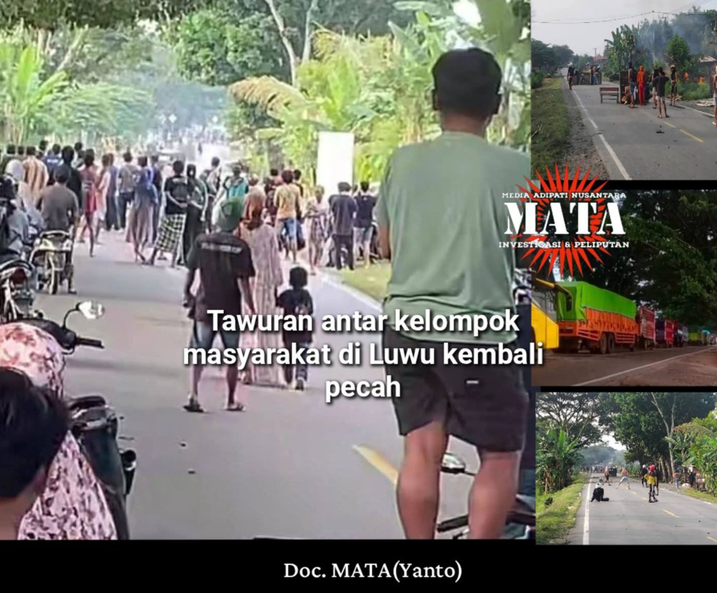 Tawuran antar kelompok masyarakat di Luwu kembali pecah