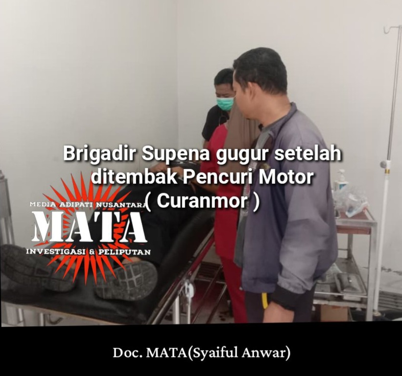 Brigadir Supena gugur setelah ditembak Pencuri Motor ( Curanmor )