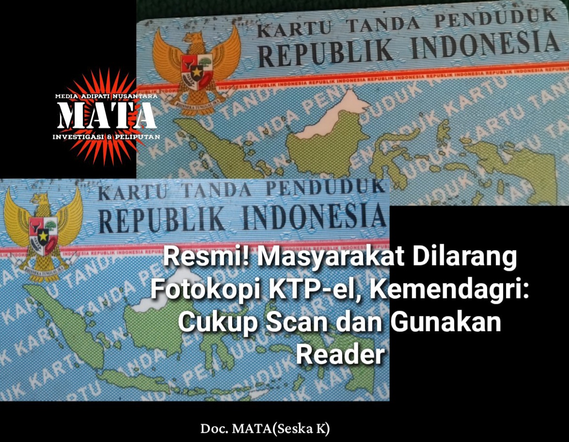 Resmi! Masyarakat Dilarang Fotokopi KTP-el, Kemendagri: Cukup Scan dan Gunakan Reader