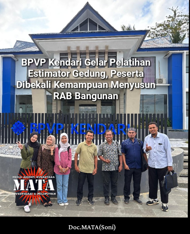 BPVP Kendari Gelar Pelatihan Estimator Gedung, Peserta Dibekali Kemampuan Menyusun RAB Bangunan