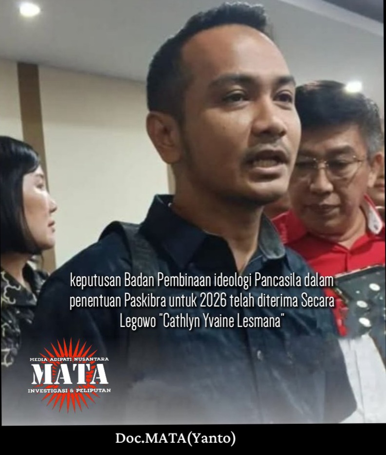 keputusan Badan Pembinaan ideologi Pancasila dalam penentuan Paskibra untuk 2026 telah diterima Secara Legowo “Cathlyn Yvaine Lesmana”