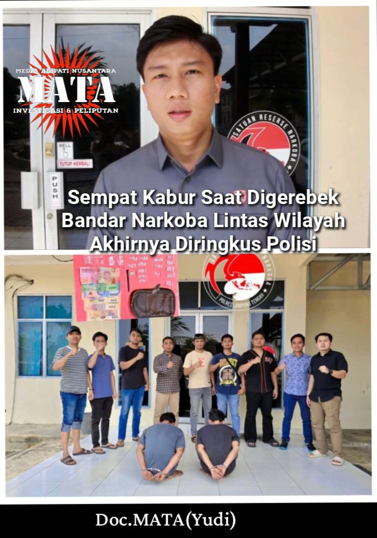Sempat Kabur Saat Digerebek Bandar Narkoba Lintas Wilayah Akhirnya Diringkus Polisi