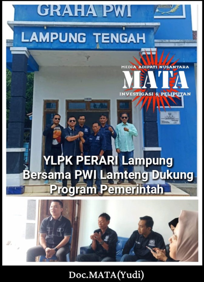 YLPK PERARI Lampung Bersama PWI Lamteng Dukung Program Pemerintah