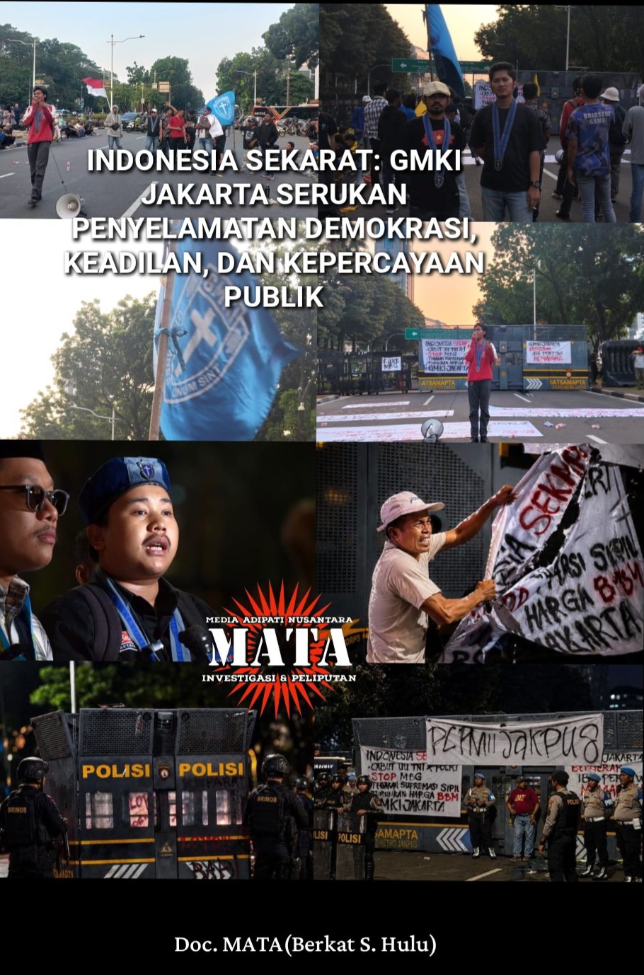 INDONESIA SEKARAT: GMKI JAKARTA SERUKAN PENYELAMATAN DEMOKRASI, KEADILAN, DAN KEPERCAYAAN PUBLIK