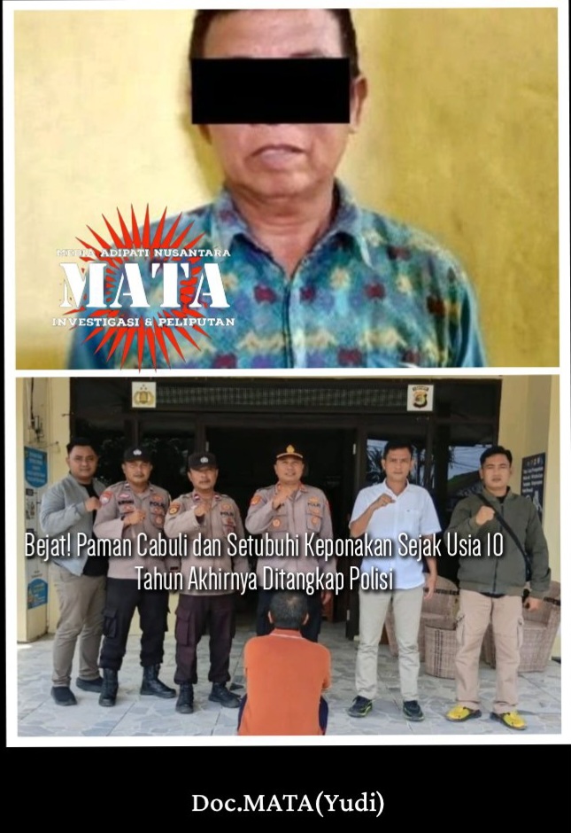 Bejat! Paman Cabuli dan Setubuhi Keponakan Sejak Usia 10 Tahun Akhirnya Ditangkap Polisi