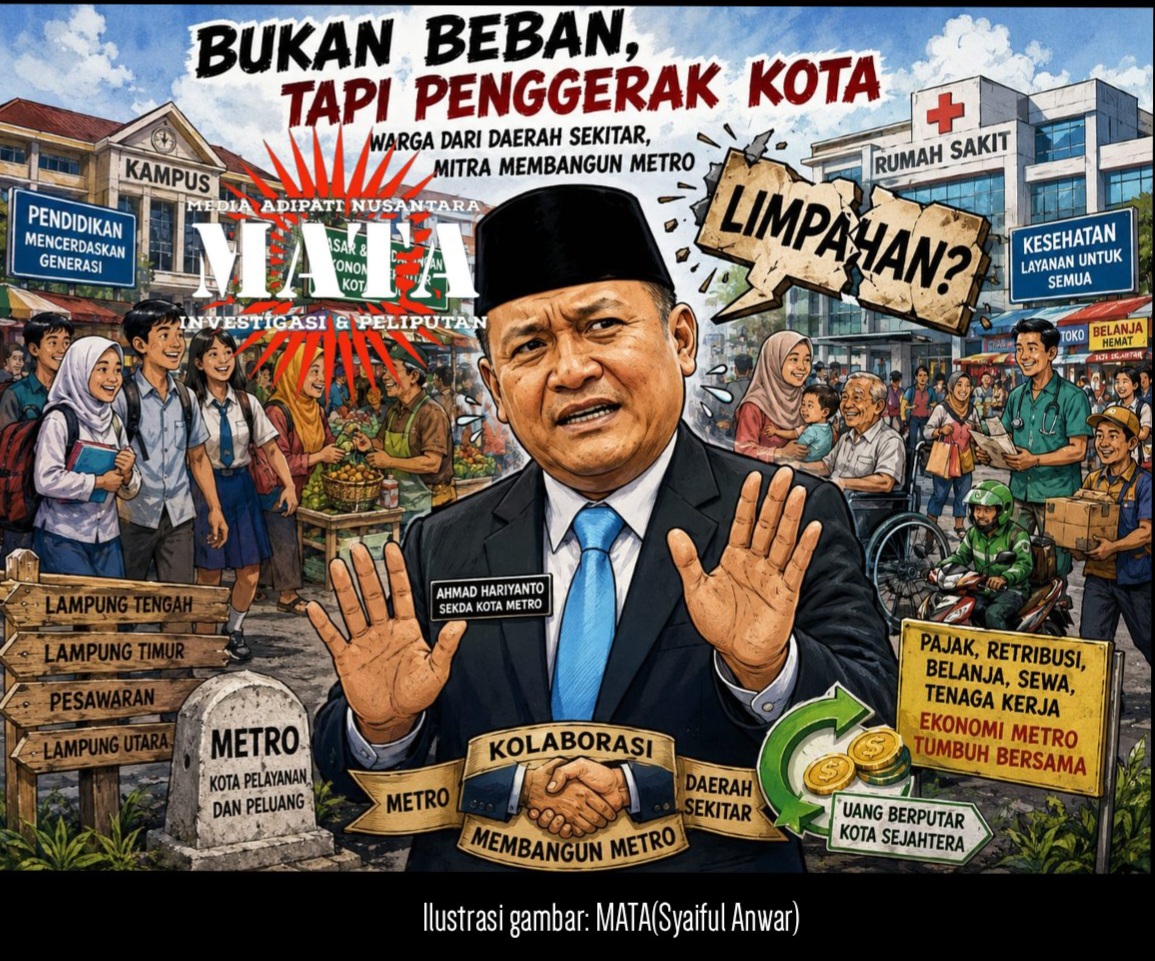 Warga Kabupaten Disebut Limpahan, Sekda Metro Dinilai Lupa Mereka Ikut Menghidupkan Kota