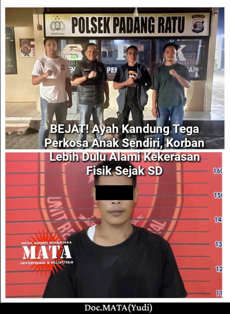 BEJAT! Ayah Kandung Tega Perkosa Anak Sendiri, Korban Lebih Dulu Alami Kekerasan Fisik Sejak SD