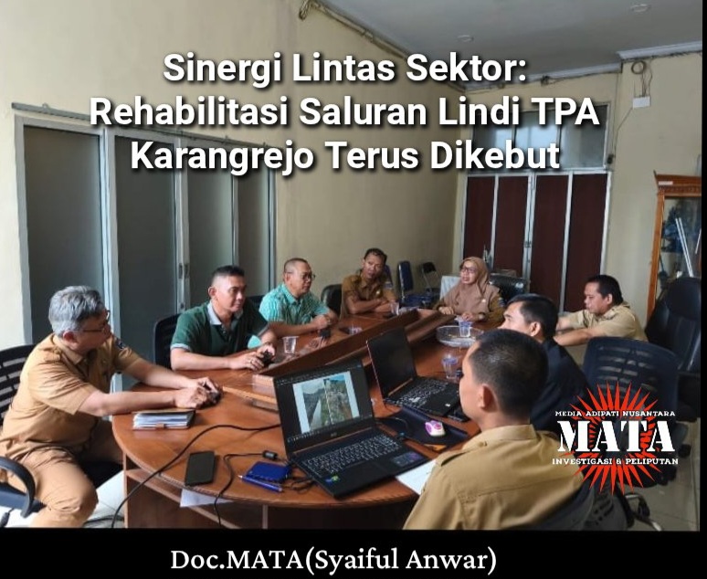 Sinergi Lintas Sektor: Rehabilitasi Saluran Lindi TPA Karangrejo Terus Dikebut
