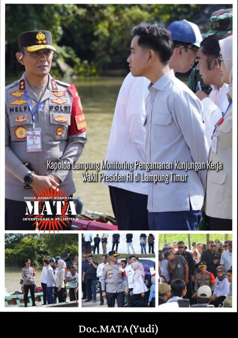 Kapolda Lampung Monitoring Pengamanan Kunjungan Kerja Wakil Presiden RI di Lampung Timur